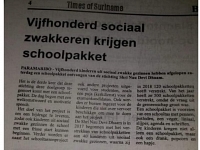 Foto bij artikel Backpack to school 4 Suriname!